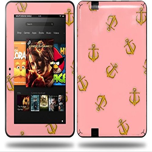 Anchors Away Pink Decal Style Skin fits Amazon Kindle Fire HD 8.9 inch