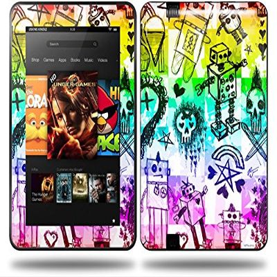 Scene Kid Sketches Rainbow Decal Style Skin fits Amazon Kindle Fire HD 8.9 inch
