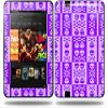 Skull and Crossbones Pattern Purple Decal Style Skin fits Amazon Kindle Fire HD 8.9 inch view 1