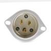 Superior Electric YGF127 Straight Flanged Inlet 3 Wire, 15 Amps, 125V, NEMA 5-15P view 4