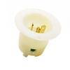 Superior Electric YGF129 Straight Flanged Inlet 3 Wire, 20 Amps, 125V, NEMA 5-20P view 3