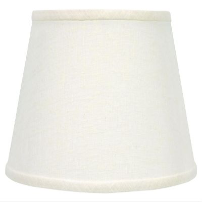 Upgradelights Bouillotte Lamp Shade 14 Inch White Linen