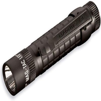 Maglite MAG-TAC Rechargeable LED Flashlight  Plain Head, High-Performance Tactical Light  Black