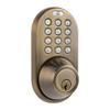 MiLocks DF-02AQ Electronic Keyless Entry Touchpad Deadbolt Door Lock, Antique Brass view 2
