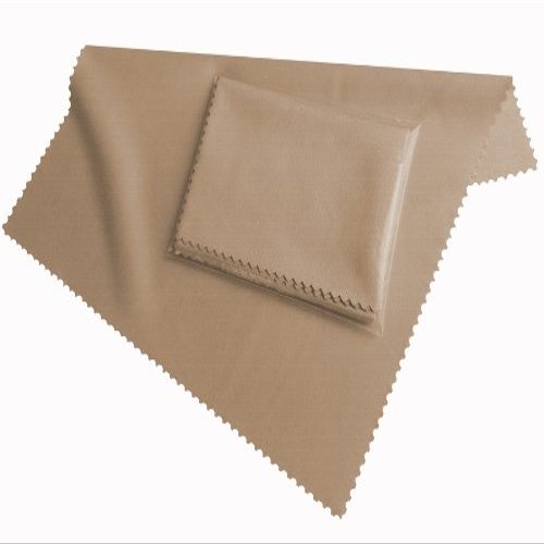 HighTech microfiber display cleaning cloth beige - washable (20cm x 19cm) - microfibre for Smartphone, eBook Readers, Tablet PC, glasses