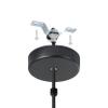Pendant lighting Truro 1, vintage ceiling light fitting made of black and copper-coloured steel, hanging lamp in retro and industrial design for dining and living room, E27 socket view 4