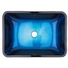 VIGO Donatello 18"L x 13"W x 4"H Over the Counter Glass Rectangular Vessel Bathroom Sink in Turquoise Blue -VG07068 view 2