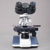 AmScope 2500X LED Lab Binocular Compound Microscope w 3D-Stage, Book & Blank Slide Set view 4
