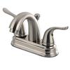 Kingston Brass FB5618YL Yosemite 4 Inch Centerset Two Handle Lavatory Faucet, 3-5/8 inch in Spout Reach, Brushed Nickel view 1
