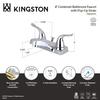 Kingston FB2201YL 4" Centerset Bathroom Faucet, Polished Chrome view 3
