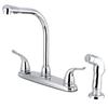 Kingston FB2751YLSP Two-Handle 8" Centerset Kitchen Faucet, Polished Chrome view 1