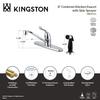 Kingston Brass FB5578YL Yosemite 8 Inch Centerset Kitchen Faucet, 8 inch in Spout Reach, Brushed Nickel view 3