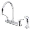Kingston FB2791YLSP Two-Handle 8" Centerset Kitchen Faucet, Polished Chrome view 1