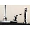 Kingston FB2791YLSP Two-Handle 8" Centerset Kitchen Faucet, Polished Chrome view 2