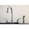 Kingston FB2791YLSP Two-Handle 8" Centerset Kitchen Faucet, Polished Chrome view 3