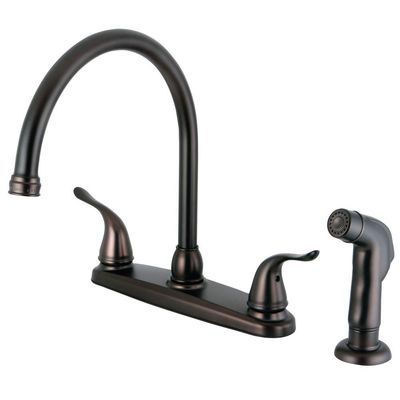 Kingston FB2795YLSP 8" Centerset Kitchen Faucet, Oil Rubbed Bronze