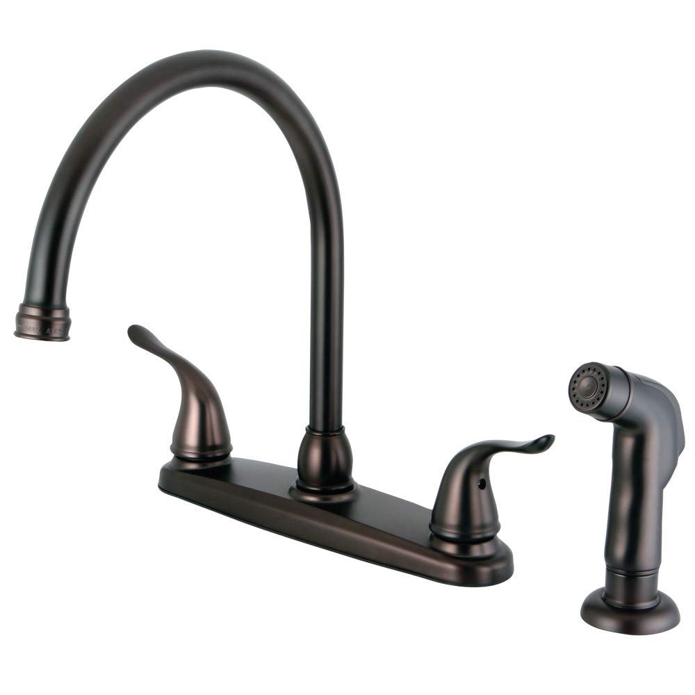 Kingston FB2795YLSP 8" Centerset Kitchen Faucet, Oil Rubbed Bronze