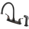 Kingston FB2795YLSP 8" Centerset Kitchen Faucet, Oil Rubbed Bronze view 1