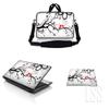 10 inch Sleeve Bag Carrying Case w/Handle, Adjustable Shoulder Strap, Matching Skin Sticker & Mouse Pad Compatible with 8" 9" 10.2" Dell, HP - Lovebirds Eyecatching view 1