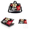 10 inch Sleeve Bag Carrying Case w/Handle, Adjustable Shoulder Strap, Matching Skin Sticker & Mouse Pad Compatible with 8" 9" 10.2" HP - Butterfly Floral view 1