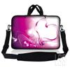10 inch Sleeve Bag Carrying Case w/Handle, Adjustable Shoulder Strap, Matching Skin Sticker & Mouse Pad Compatible with 8" 9" 10.2" Lenovo, Dell, HP, MacBook Pro, MacBook Air - Pink Heart view 3