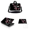 10 inch Sleeve Bag Carrying Case w/Handle, Adjustable Shoulder Strap, Matching Skin Sticker & Mouse Pad Compatible with 8" 9" 10.2" HP - Zebra Print view 1