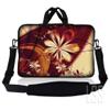 10 inch Sleeve Bag Carrying Case w/Handle, Adjustable Shoulder Strap, Matching Skin Sticker & Mouse Pad Compatible with 8" 9" 10.2" HP - Gold Flower Floral view 3