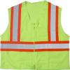 Mutual Industries ANSI Class 2 High-Visibility Safety Vest with Reflective Striping, Orange Mesh, Model 16376-0-1 view 1