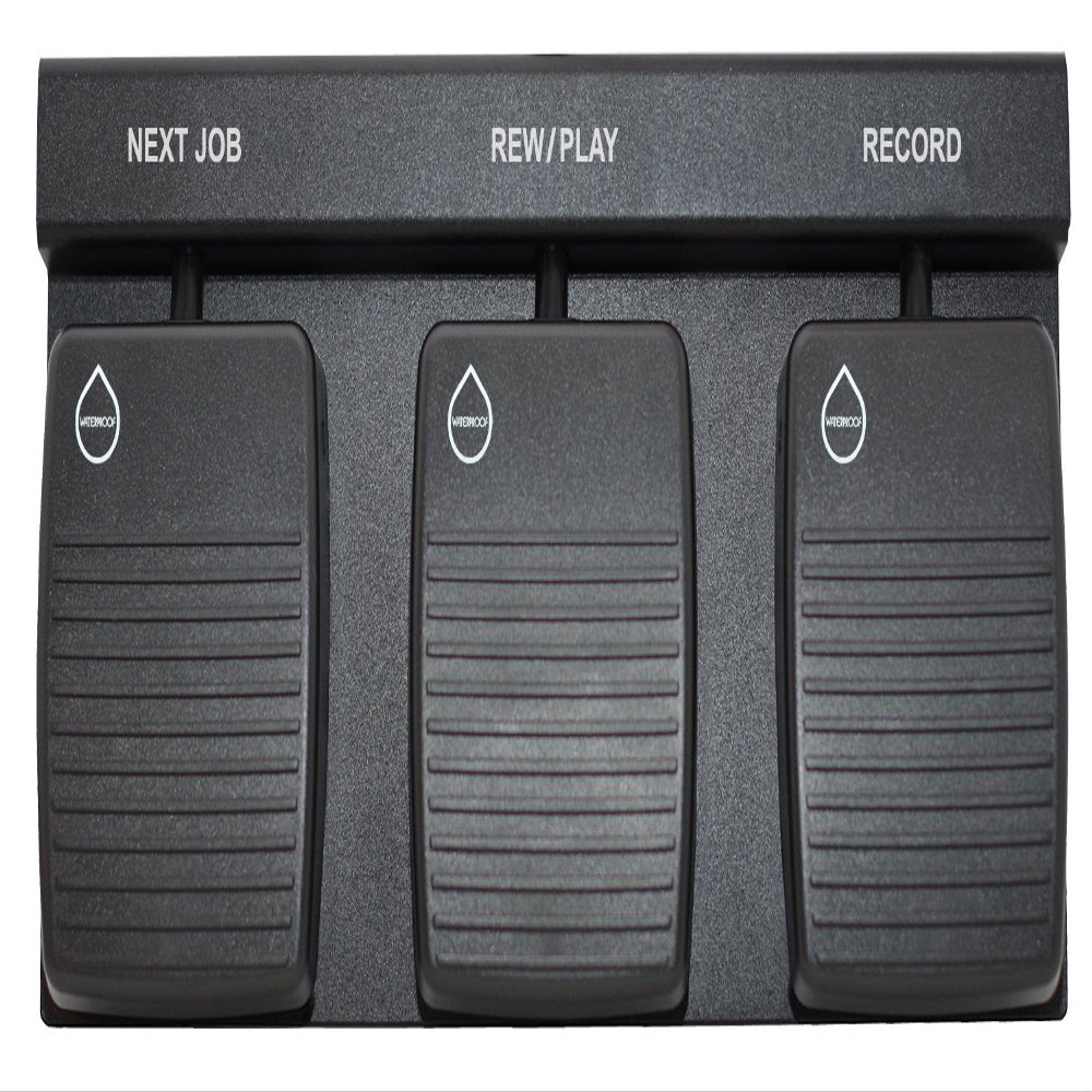 DAC 3 Function USB Waterproof Foot Pedal- FP-110-USB/WP