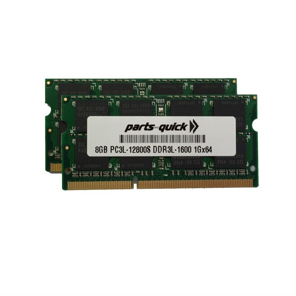 16GB Kit 2 X 8GB Memory Upgrade for Acer Aspire E1-731-4656 DDR3L 1600MHz PC3L-12800 SODIMM RAM (PARTS-QUICK Brand)