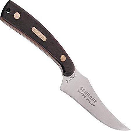 Schrade 152OT Knife 7 1/4in Sharpfinger w/Leather Sheath
