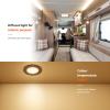Dream lighting RV Lights Interior - Low Voltage Under Cabinet Lighting - 3000K Warm White RV Boat Interior Light Fixture - 2W 100 lumens Black Puck Light, 2.7inch, Pack of 6 view 2