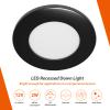 Dream lighting RV Lights Interior - Low Voltage Under Cabinet Lighting - 3000K Warm White RV Boat Interior Light Fixture - 2W 100 lumens Black Puck Light, 2.7inch, Pack of 6 view 3