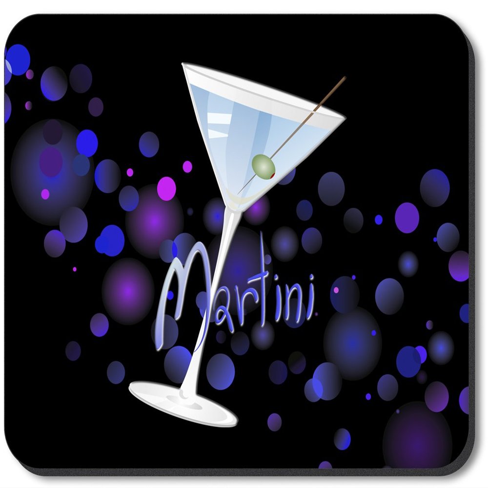 Art Plates Brand Mouse Pad - Blue Martini