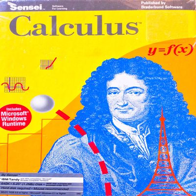 Sensei Calculus- Broderbund Computer Software- PC IBM/Tandy [3.5" Floppy Disc]