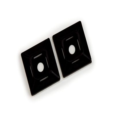 3M Cable Tie Mounting Base, 2-way Screw Mount, .60" X .41", Bag of 100