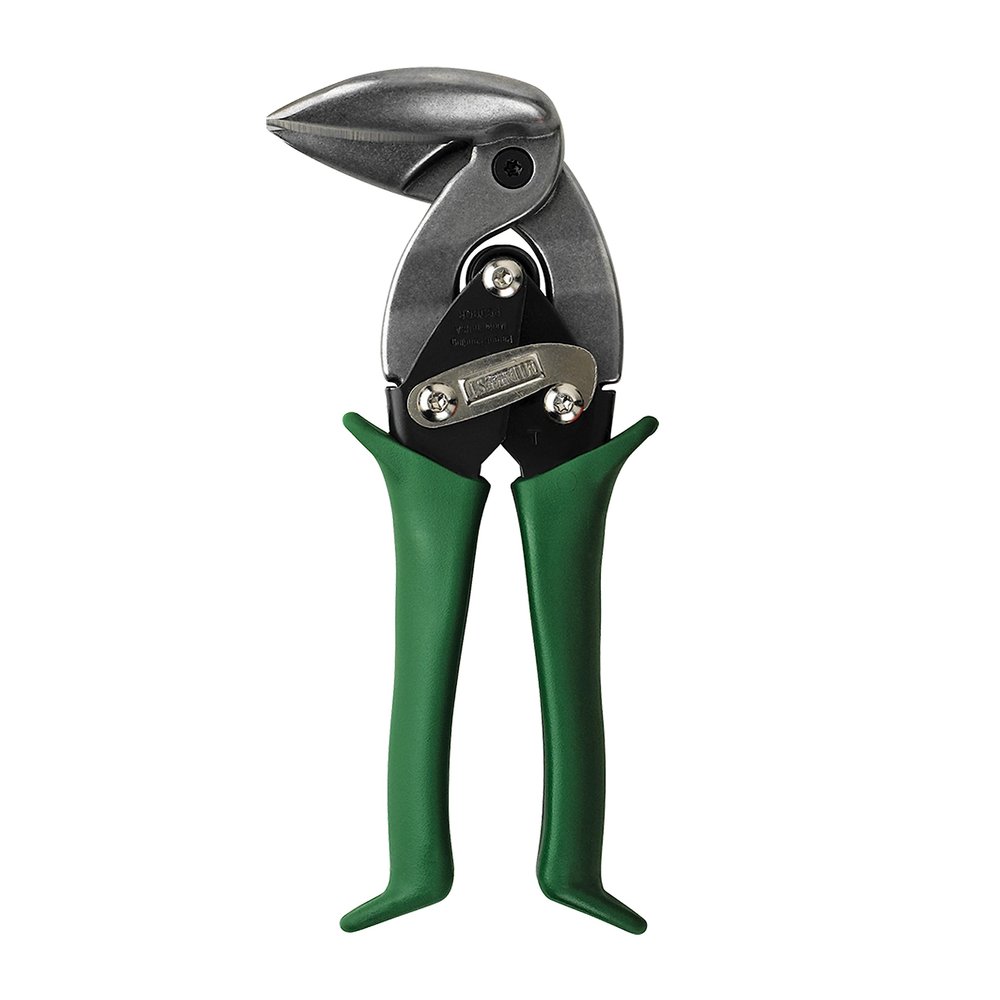 Midwest Snips MIDWEST Aviation Snip - Right Cut Upright Tin Cutting Shears with Forged Blade & KUSH'N-POWER Comfort Grips - MWT-6900R