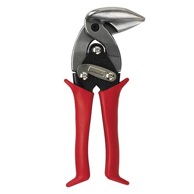 Midwest Tool & Cutlery Aviation Snip - Left Cut Upright Tin Cutting Shears with Forged Blade & KUSH'N-POWER Comfort Grips - MWT-6900L