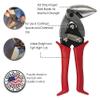 Midwest Tool & Cutlery Aviation Snip - Left Cut Upright Tin Cutting Shears with Forged Blade & KUSH'N-POWER Comfort Grips - MWT-6900L view 2