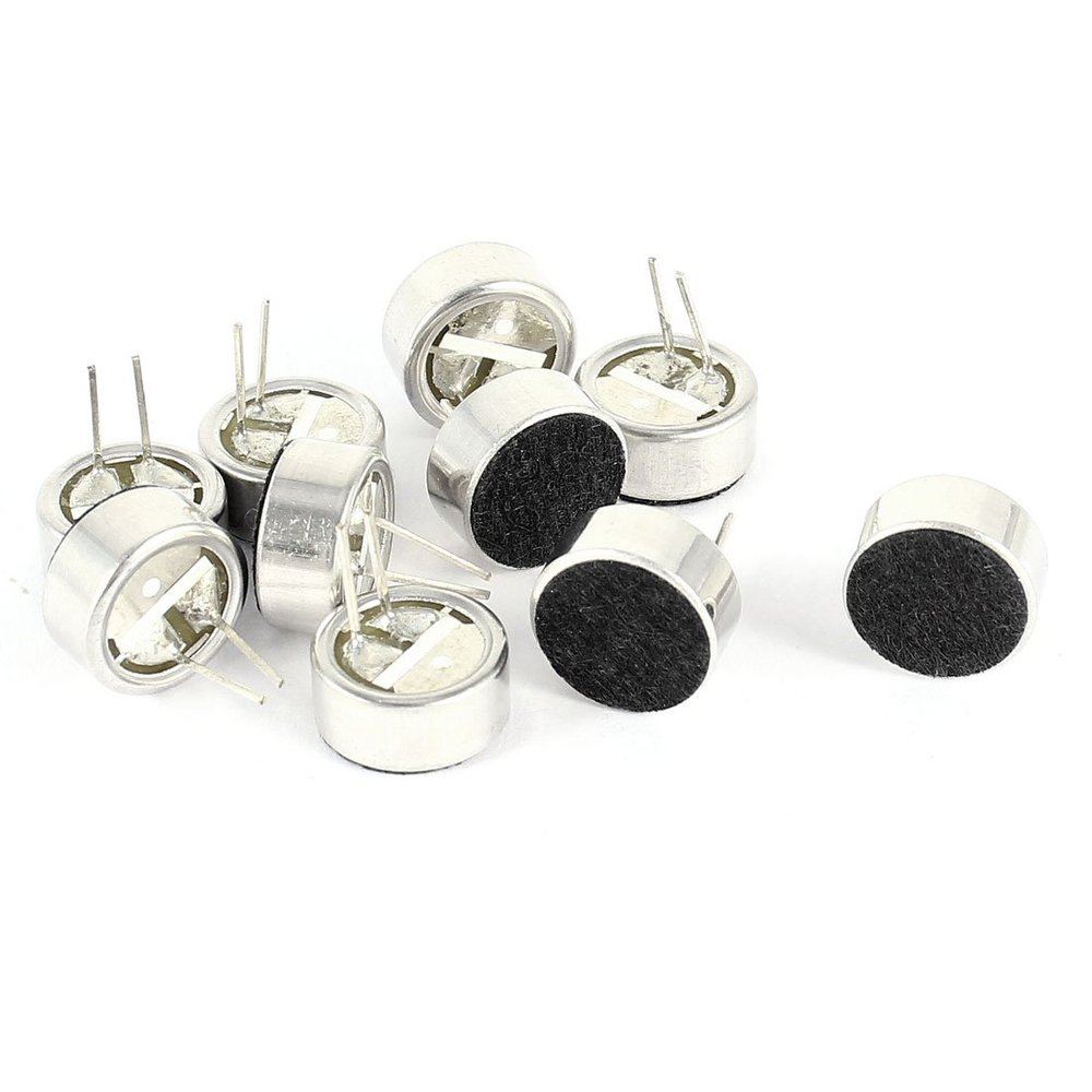 uxcell 10PCS Soldering Surface Mounted Devices Electret Condenser Microphone 9mm x 4.5mm