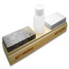 Hard and Soft Arkansas Novaculite Knife Sharpening Stones and Honing Oil Combo view 2