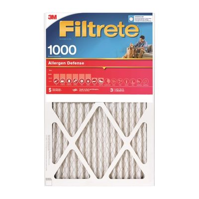 16x20x1, Filtrete Micro Allergen Air Filter, MERV 11, by 3m