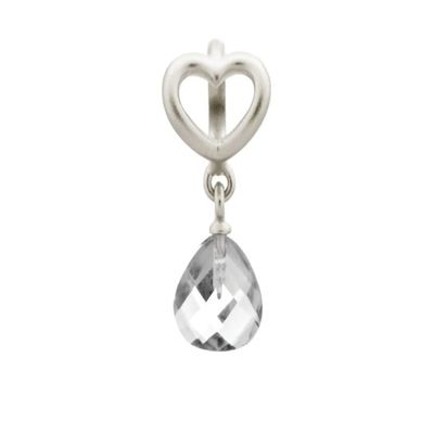 Endless Jewelry Clear Heart Grip Drop 43273-1