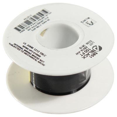 5851 BK005, 30 AWG Hook-Up Wire, Alpha Wire
