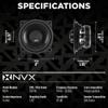 NVX NSP4 4" Car Speakers, 300W Max, 100W RMS, 2-Way Coaxial w/Silk Dome Tweeters & Built-in X-Overs, Easy to Install in Cars/Trucks/Doors (Pair) view 3