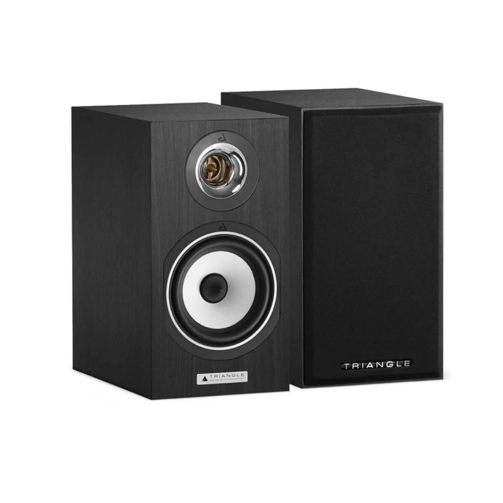 triangle Esprit Titus Ez Hi-Fi Bookshelf Speakers, Black High Gloss, Pair