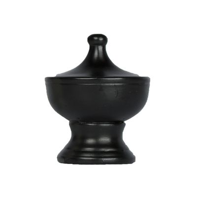 Urbanest Urn Lamp Finial, 1 3/4-inch Tall, Distressed Black