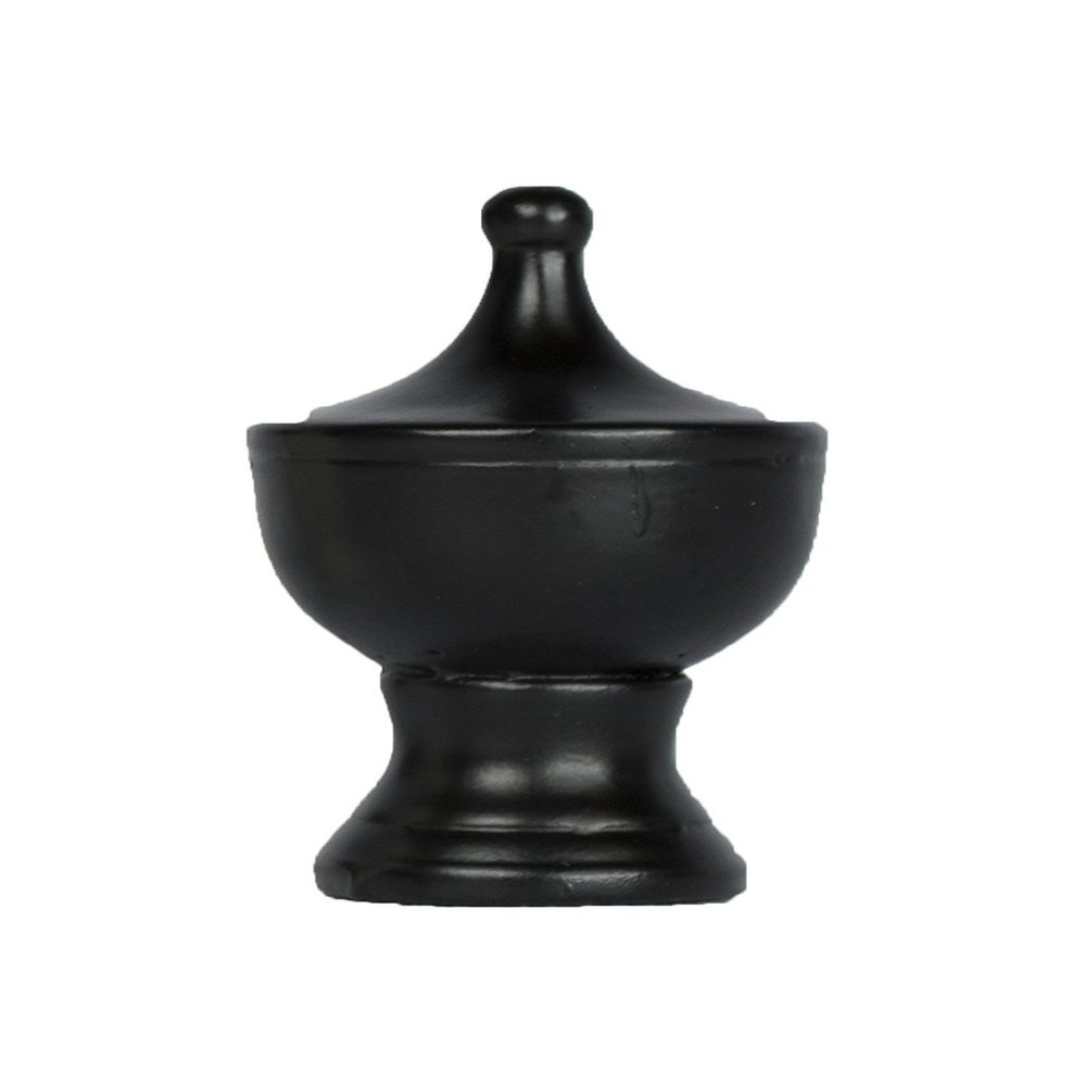 Urbanest Urn Lamp Finial, 1 3/4-inch Tall, Distressed Black