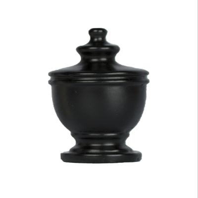 Urbanest Deluxe Urn Lamp Finial, Distressed Black, 1-7/8-inch