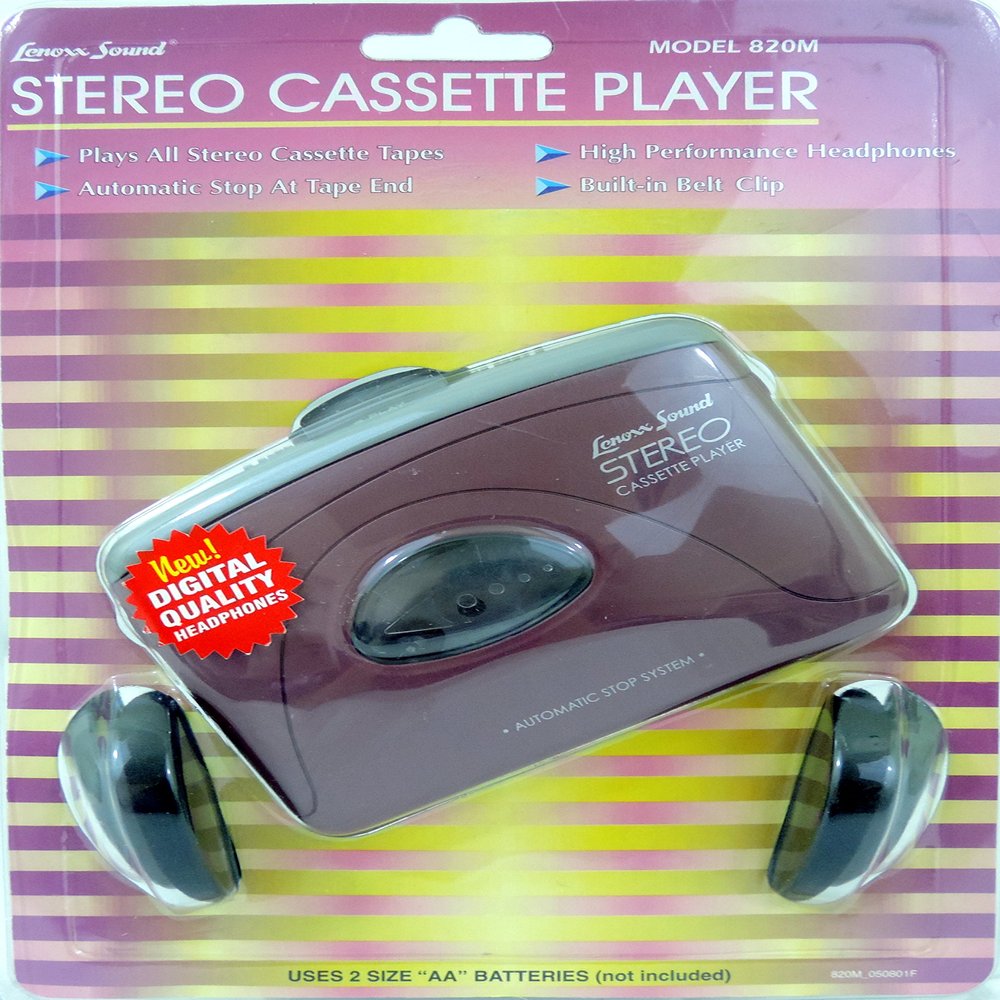 Lenoxx Sound Stereo Cassette Player Model 820M